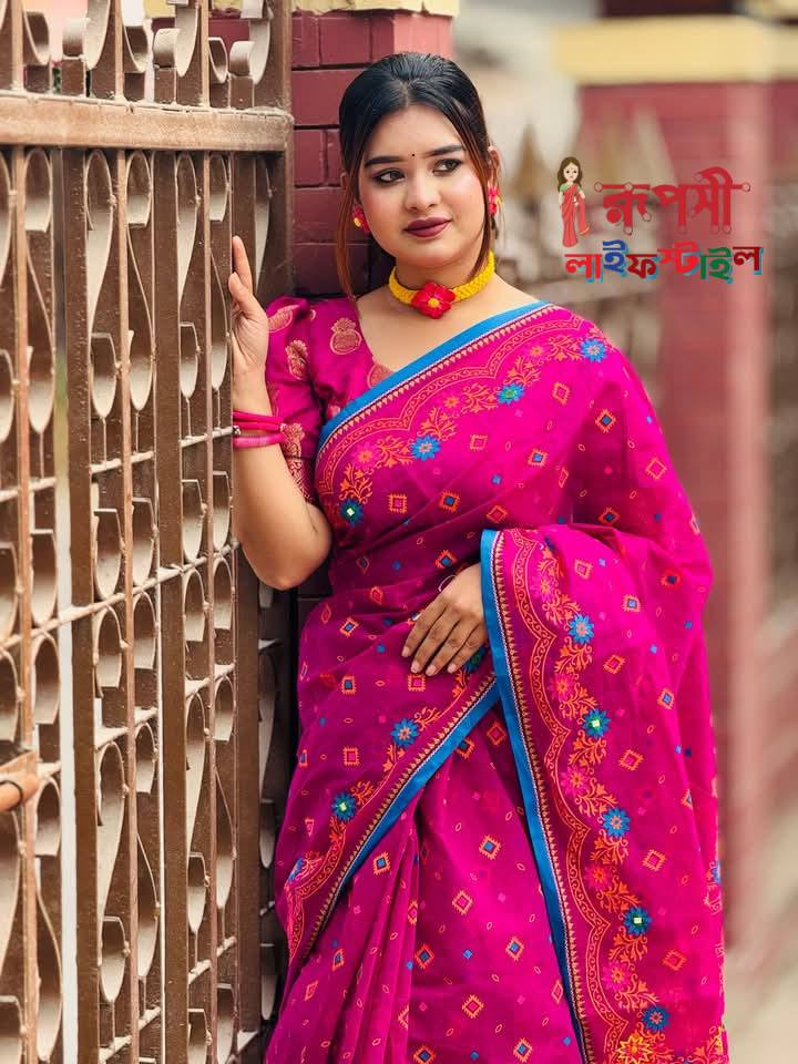 Boutique Saree Majenta