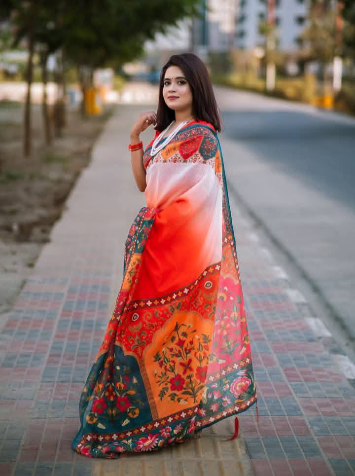 Viral Digital | Semi Muslin Silk Saree