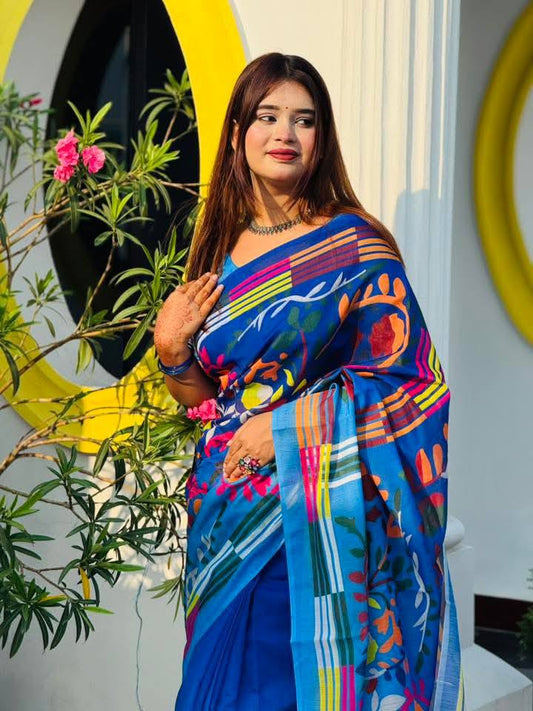 New মসলিন সফট সিল্ক শাড়ি