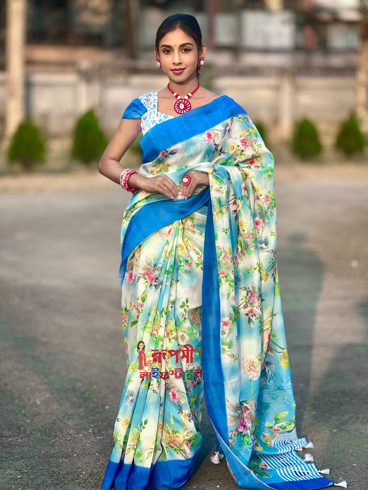 flowers | Semi Muslin Silk Saree
