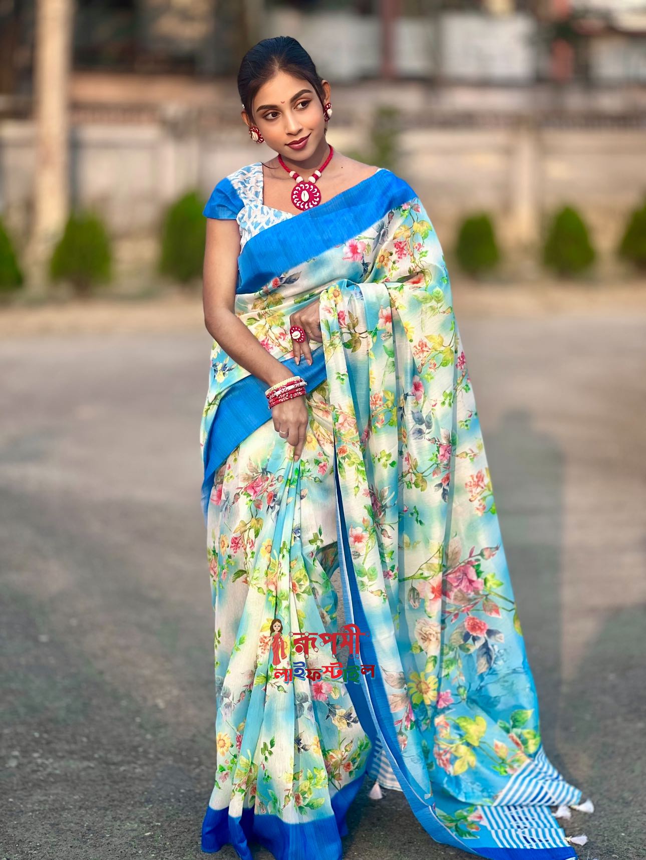 flowers | Semi Muslin Silk Saree