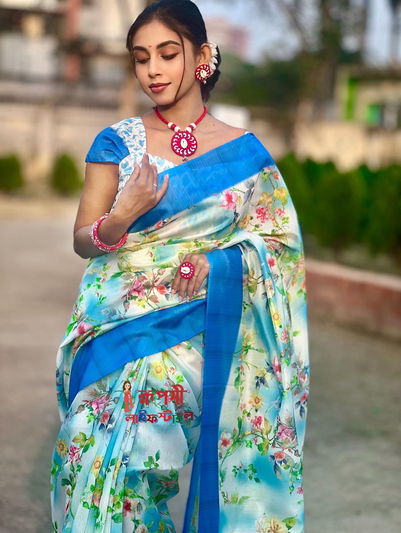flowers | Semi Muslin Silk Saree