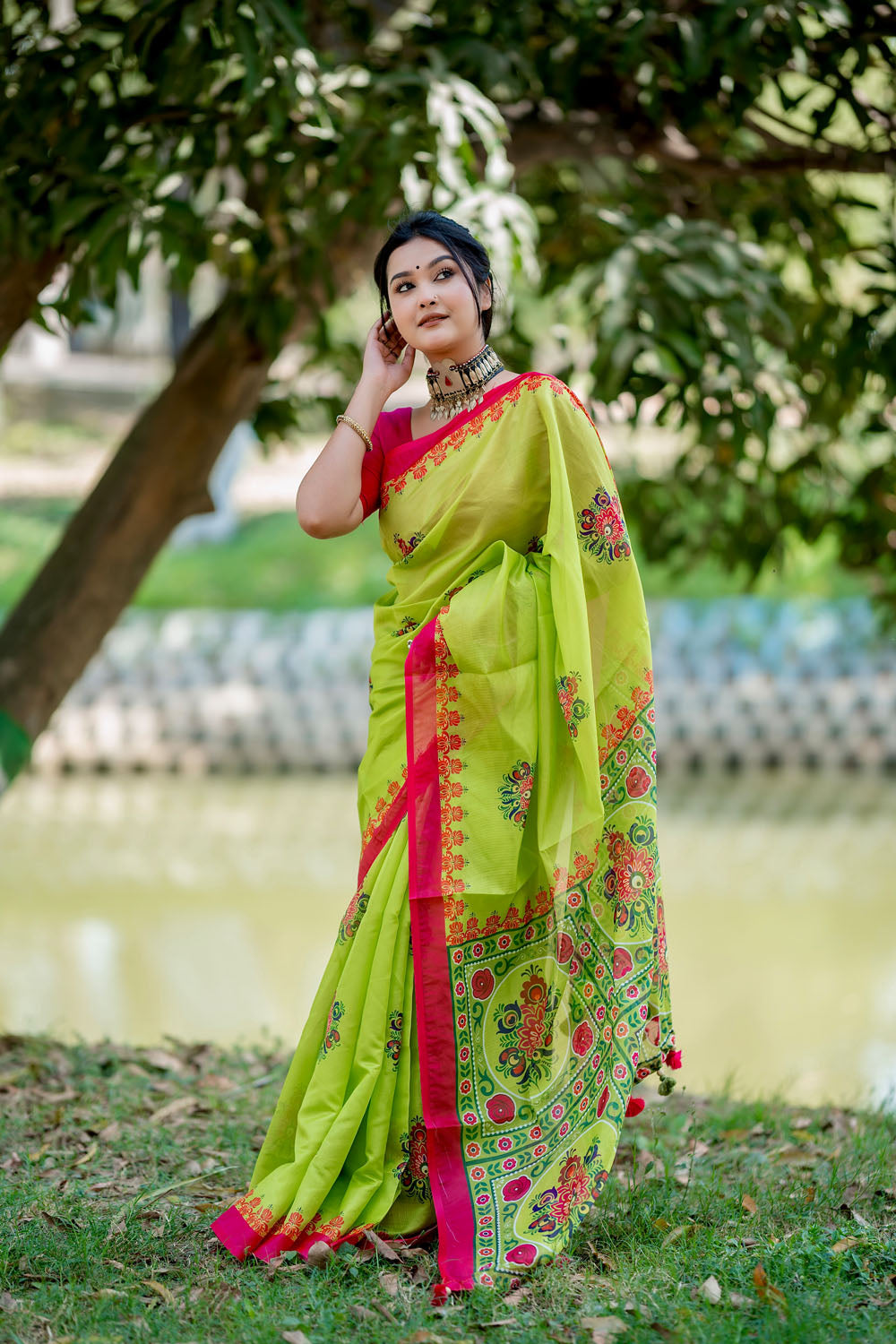Lemon Sundori | Tangail Silk Saree