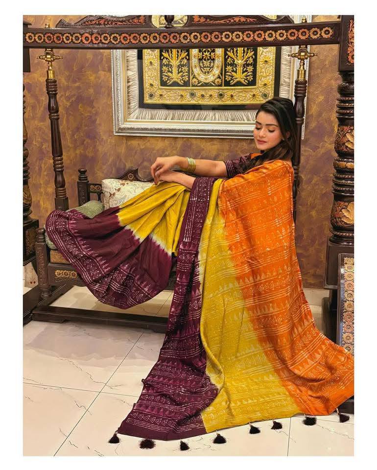 Silk Batik Saree