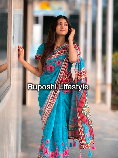 Semi Muslin Silk Saree