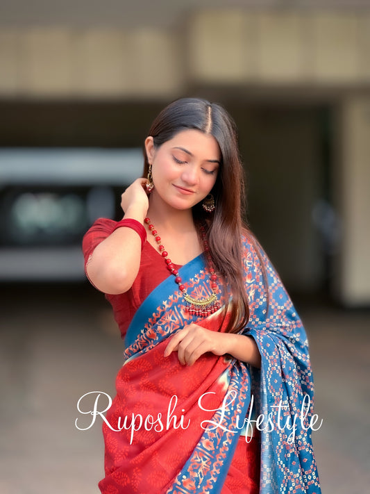 Viral Batik | Semi Muslin Silk Saree