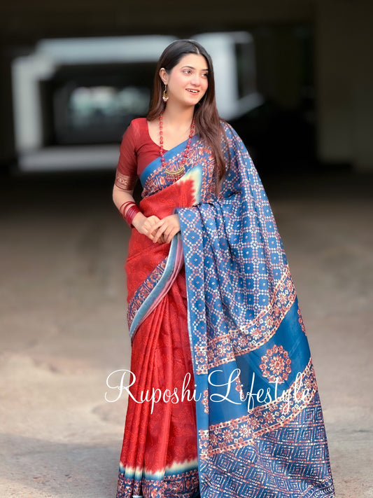Viral Batik | Semi Muslin Silk Saree