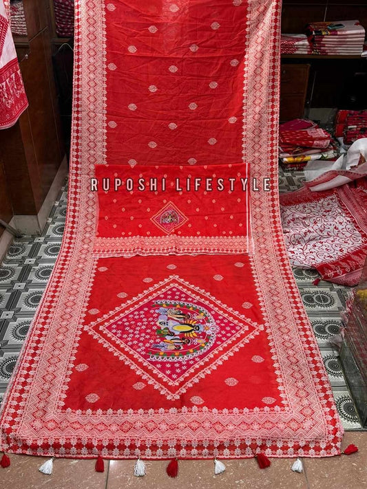Durga Puja Special - Semi Muslin Silk