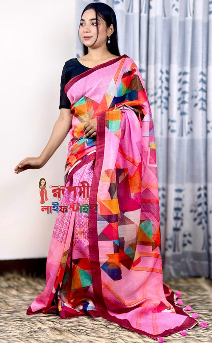 Fusion Canvas | Semi Muslin Silk Saree