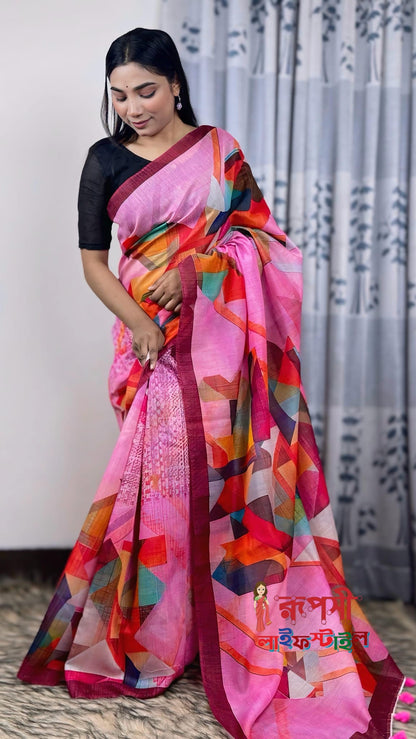 Fusion Canvas | Semi Muslin Silk Saree