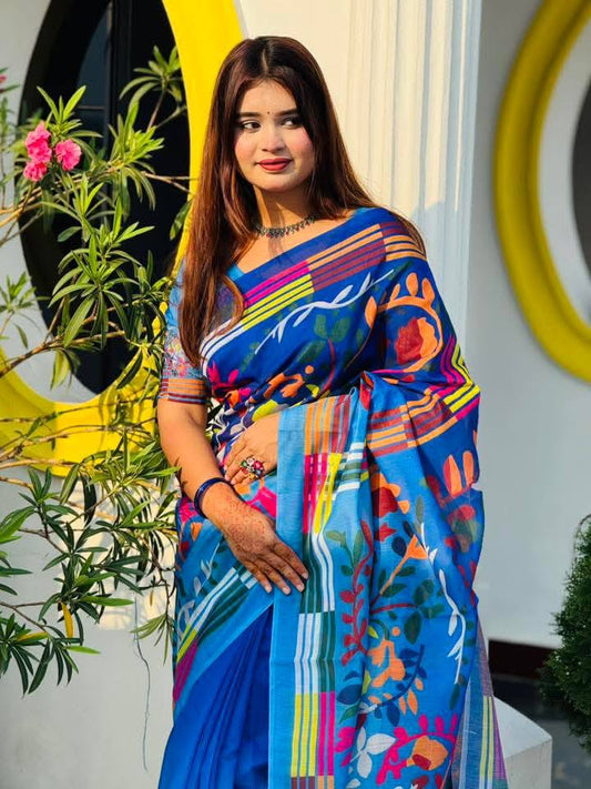 New মসলিন সফট সিল্ক শাড়ি