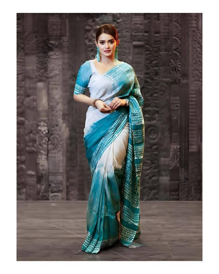 সেমি মসলিন সফট সিল্ক শাড়ি